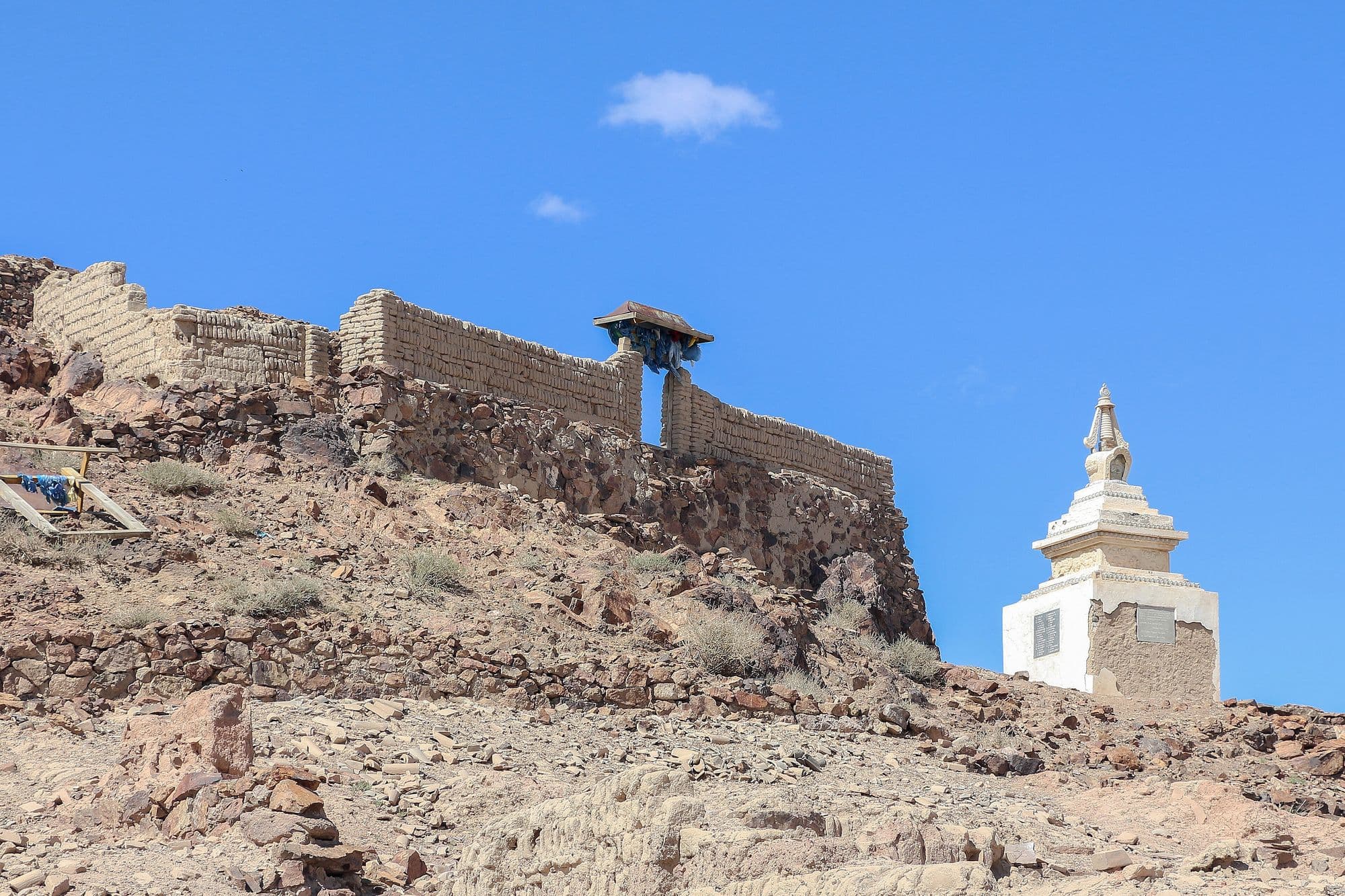 Stupa at Ongii Monastery, Dundgovi Province, Mongolia